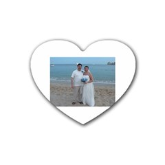 Wedding rubber coastere - Rubber Coaster (Heart)