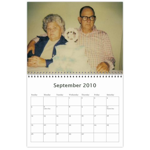 Family Calendar By Matthew Sep 2010