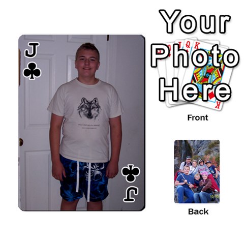 Jack Playing Cards We Made For Cory s Birthday From 2009 By Janice Miller Front - ClubJ