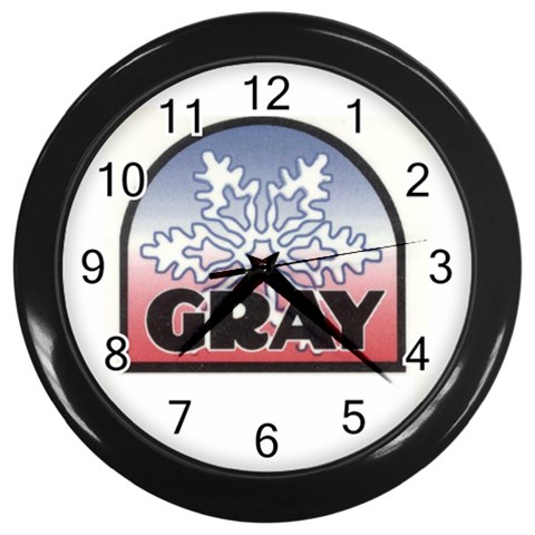 Gray Wall Clock By Adriana Limon Front