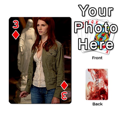 Supernatural Playing Cards By Leigh Front - Diamond3