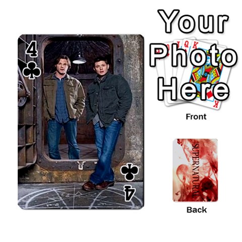 Supernatural Playing Cards By Leigh Front - Club4