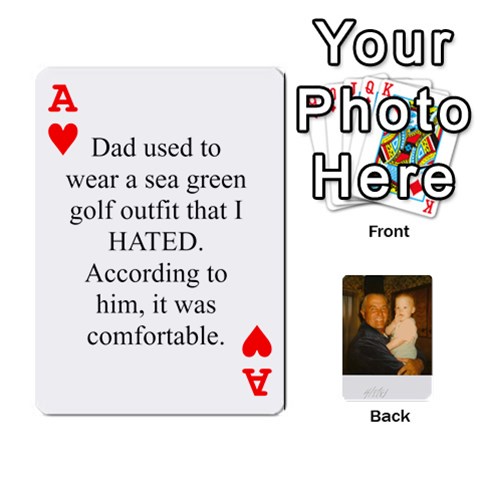 Ace Memories Of Dad By Erica Front - HeartA