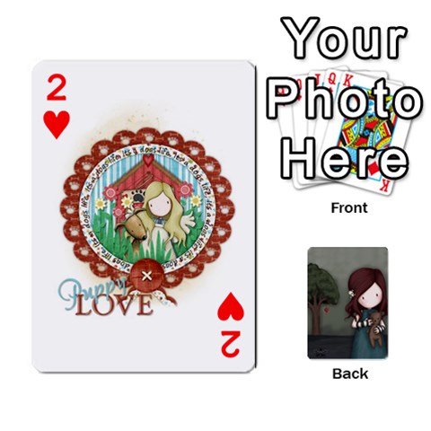 Gorjuss Playing Cards By Kellie Simpson Front - Heart2