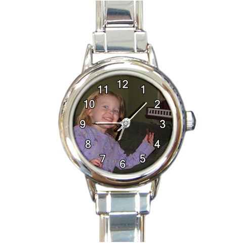 Round Italian Charm Watch By Vicki Rockett Front