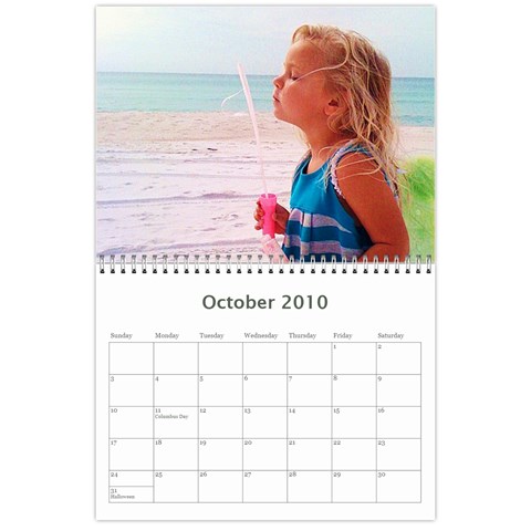 Kids Calender  By Mary Stewart Oct 2010