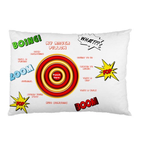 Anger Pillow By Pam Fulbrook 26.62 x18.9  Pillow Case