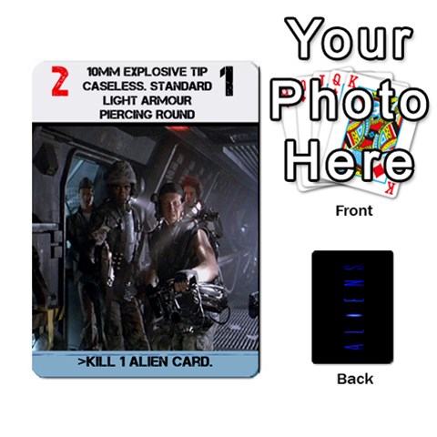 Aliens Card Game By Bob Menzel Front - Heart10