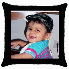 Throw Pillow Case (Black)