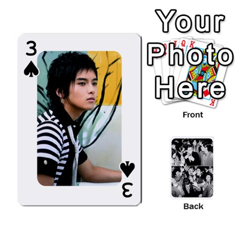 Suju Playing Cards By Mia Story Front - Spade3