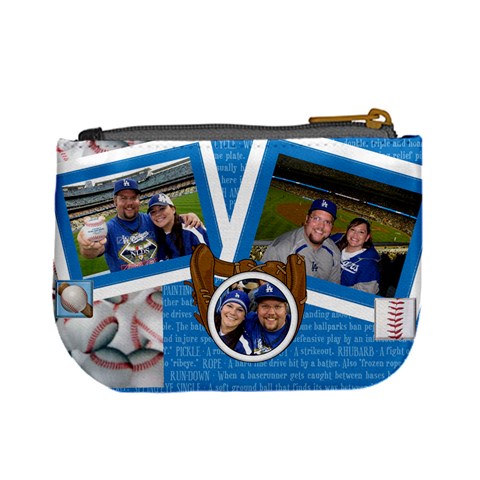 Baseball Coin Purse By Starla Smith Back