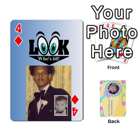 Larry Playing Cards By Lynne Lee Front - Diamond4