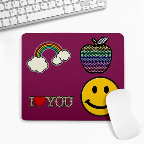 Smiley Face By Sherry Equality Strother 9.25 x7.75  Mousepad - 1