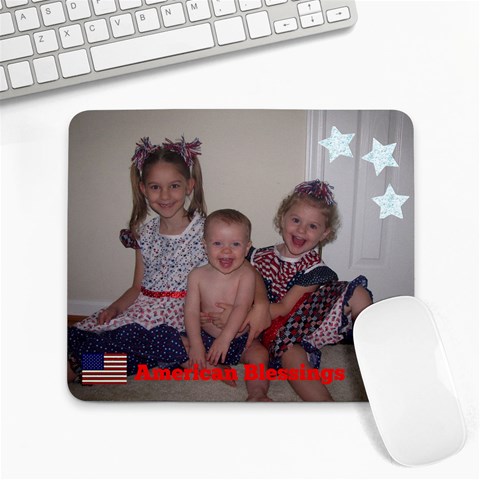 American Blessings By Stephanie Kyne 9.25 x7.75  Mousepad - 1