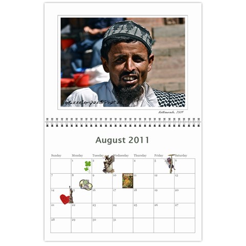 Calendar By Vanessa Aug 2011