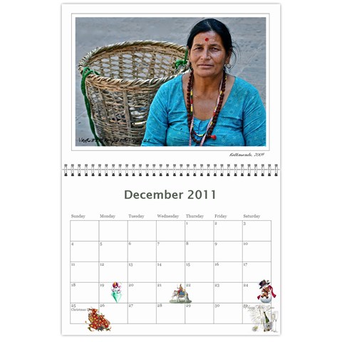 Calendar By Vanessa Dec 2011