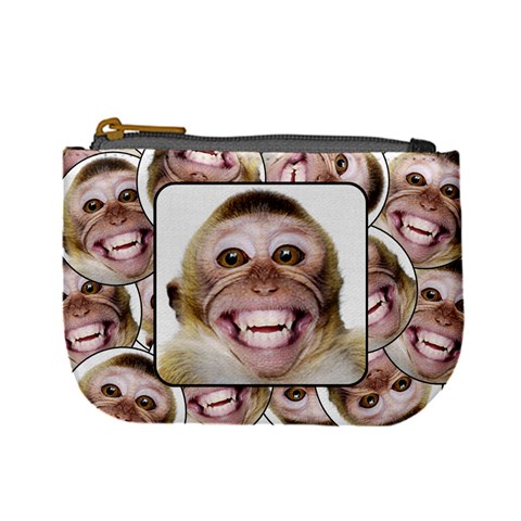 Monkey Smile2 Coin Purse  By Debra Macv Front