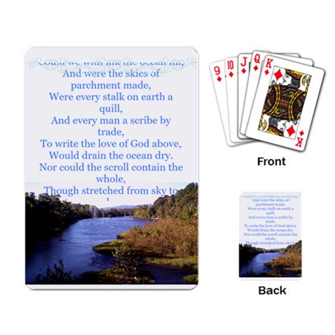 The Love Of God Playing Cards By Beth Mcdowell Richardson Back