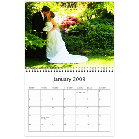 Wedding Calender By Lisa Jan 2009