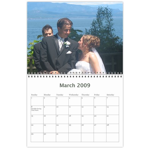 Wedding Calender By Lisa Mar 2009