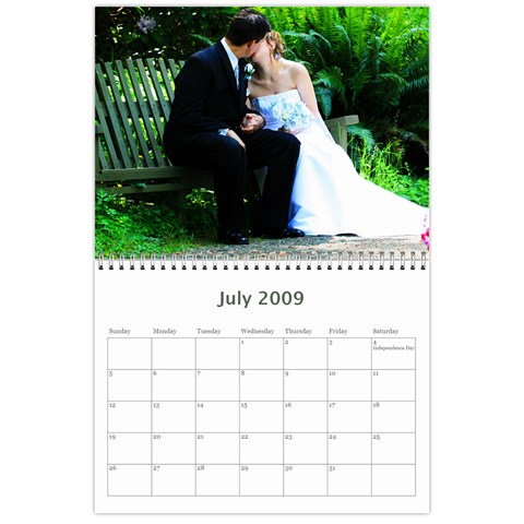 Wedding Calender By Lisa Jul 2009