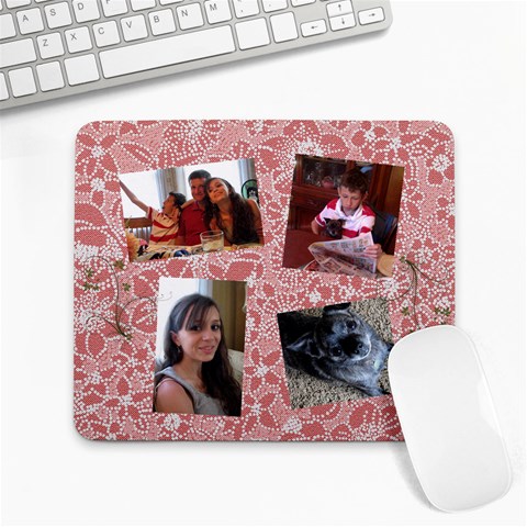 Lori Pink Mousepad By Lori Wagner 9.25 x7.75  Mousepad - 1