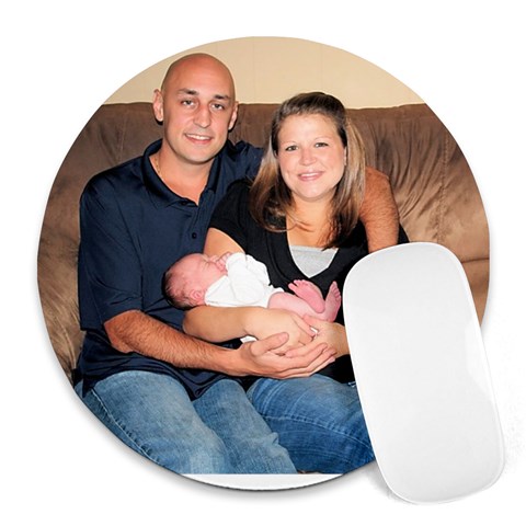 By Camille Waid 8 x8  Round Mousepad - 1