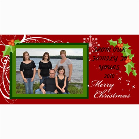 Christmas 2010 By Krista Clarke 8 x4  Photo Card - 3