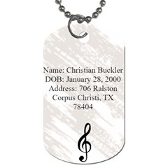 Christian s Dog Tag - Dog Tag (One Side)