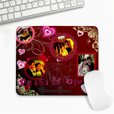 Nice Wedding Design  By Tan Pei Si 9.25 x7.75  Mousepad - 1