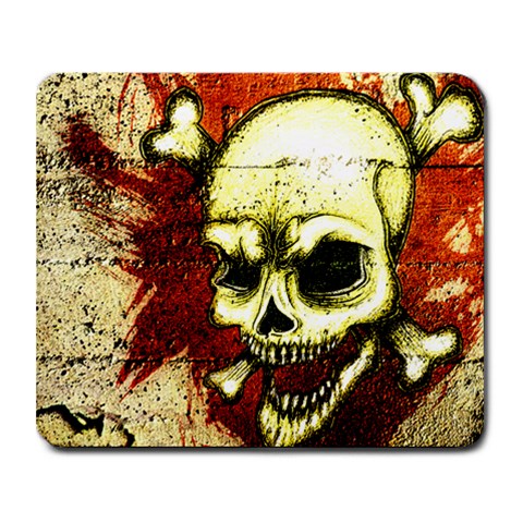 Grunge Skulled Pad By Korai 9.25 x7.75  Mousepad - 1