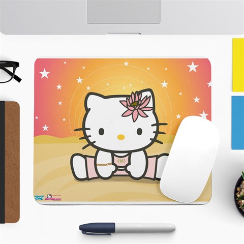 Yoga Hello Kitty Mousepad By Mitogirl Front