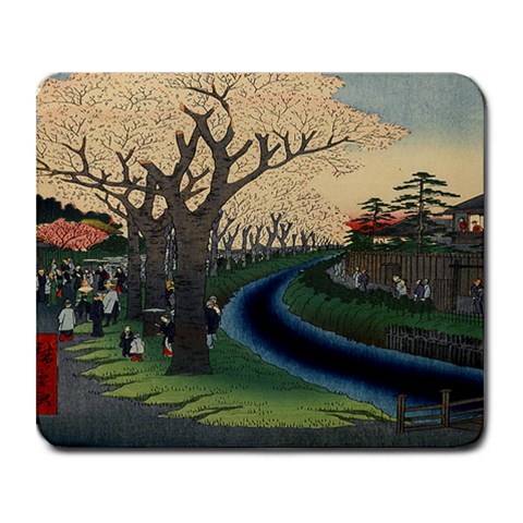 Woodblok By Amanda Leaman 9.25 x7.75  Mousepad - 1