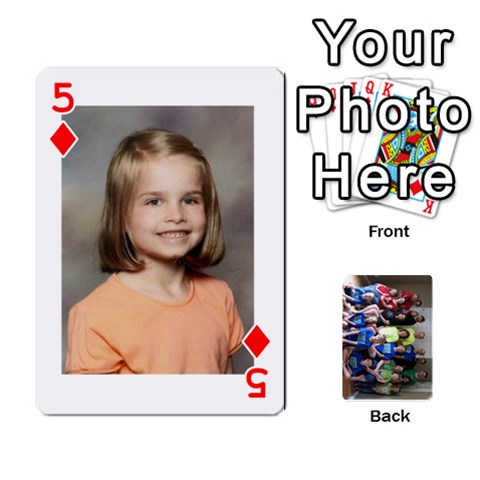 Grandkids Playing Cards By Kathy Rayhons Front - Diamond5