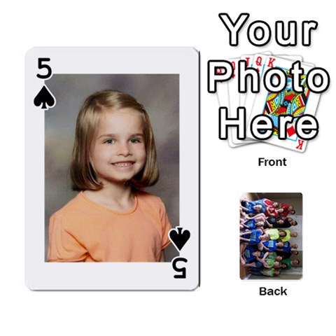 Grandkids Playing Cards By Kathy Rayhons Front - Spade5