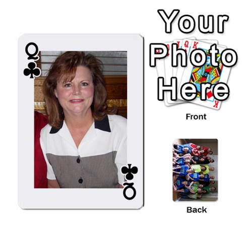 Queen Grandkids Playing Cards By Kathy Rayhons Front - ClubQ