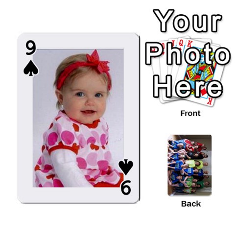 Grandkids Playing Cards By Kathy Rayhons Front - Spade9