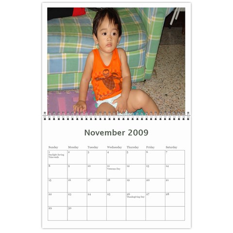 Calendar 2009 By Aileen Nov 2009