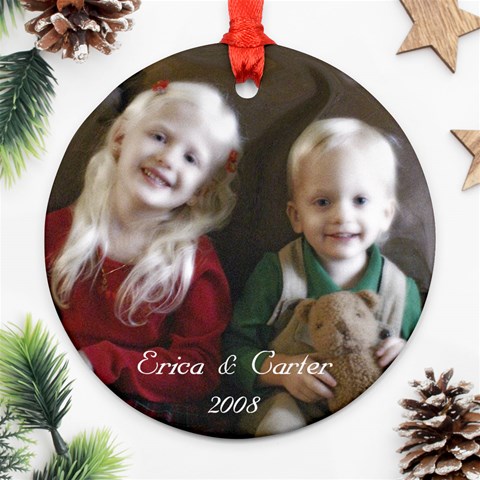 Erica N Carter Ornament By Heidi Broecker Front