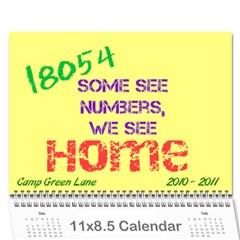 CGL 2010 - Wall Calendar 11  x 8.5  (12-Months)