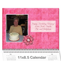 grannys calendar - Wall Calendar 11  x 8.5  (12-Months)