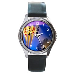 Round Metal Watch