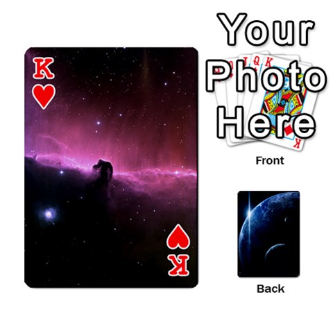 King Space Cards By Krista Front - HeartK