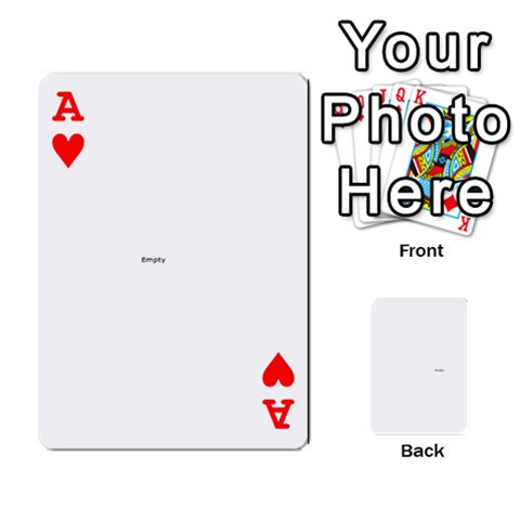 Ace Family Photo Playing Cards By Nicole Hendricks Front - HeartA