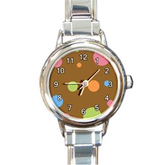 Round Italian Charm Watch