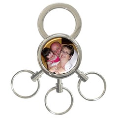 Keyring with detachable links - 3-Ring Key Chain