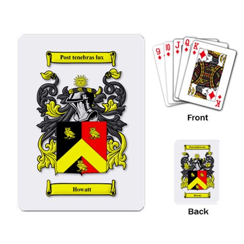 Howatt Crest/motto Playing Cards By Janelle Back