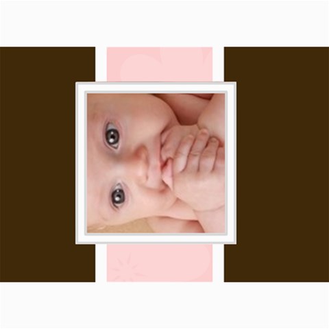 Pink For Baby  By Joely 7 x5  Photo Card - 1