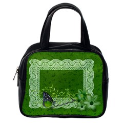 Handbag Template- Green Butterfly