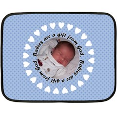 Baby Boy Blanket - Mini (4 styles) - Fleece Blanket (Mini)